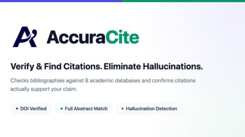 AccuraCite AI tool preview