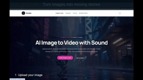 I2video AI tool preview