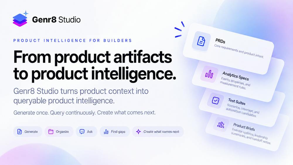 Genr8 Studio AI tool preview