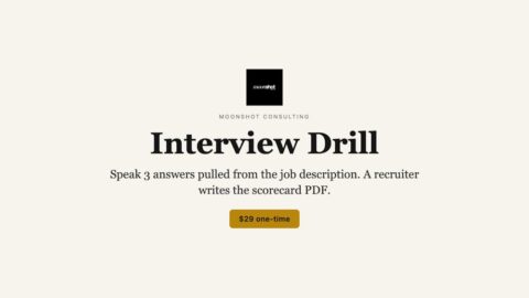 Interview Drill AI tool preview