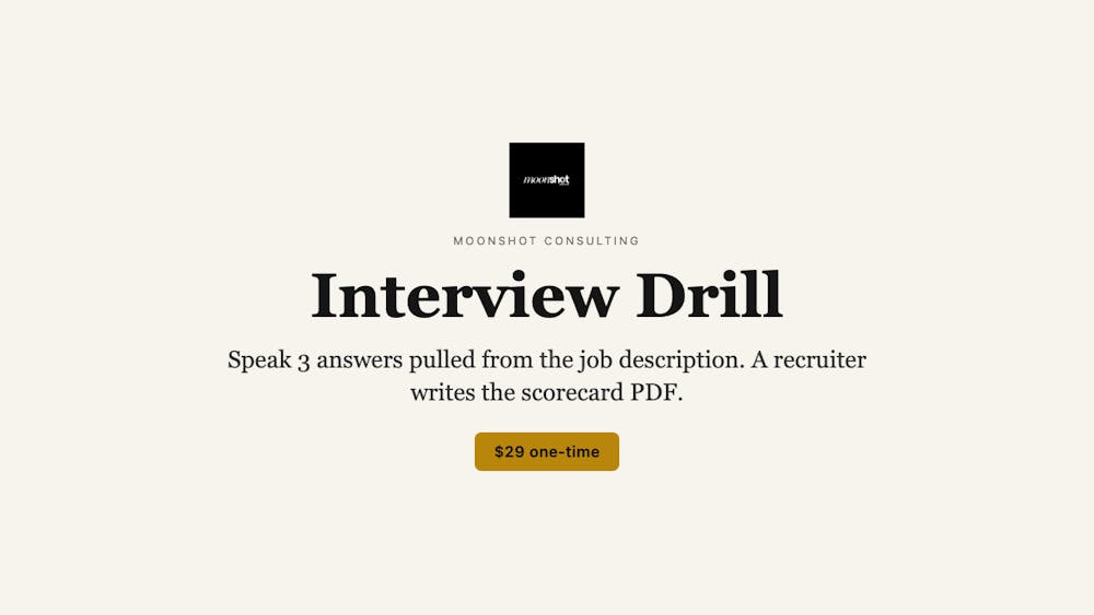 Interview Drill AI tool preview