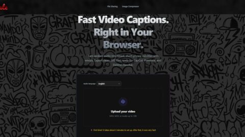 Crate Captions AI tool preview