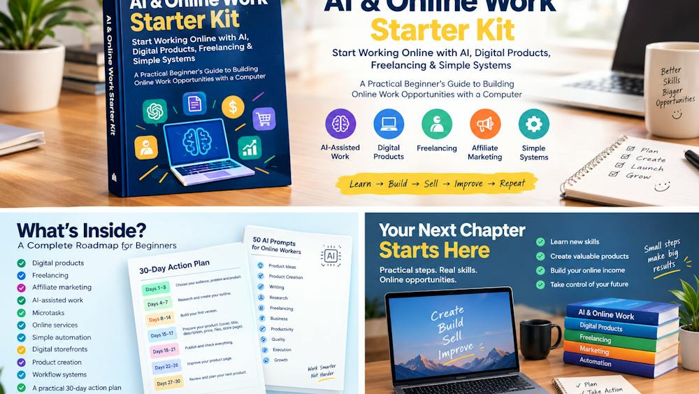 AI & Online Work Starter Kit AI tool preview
