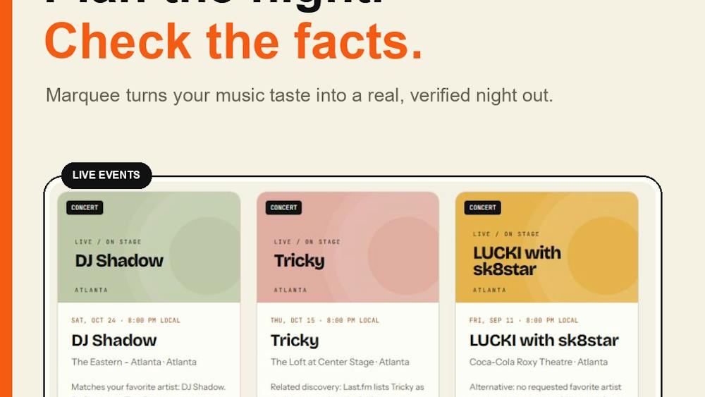 Marquee AI tool preview