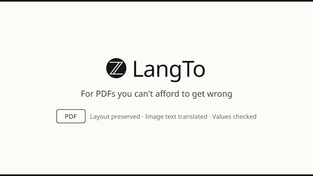 LangTo AI tool preview