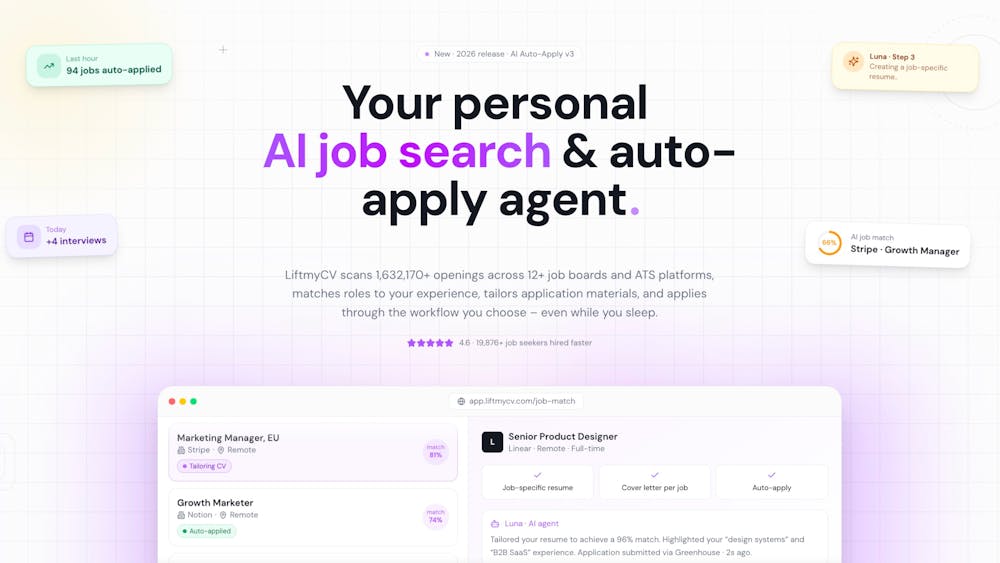 LiftmyCV 3.0 AI tool preview