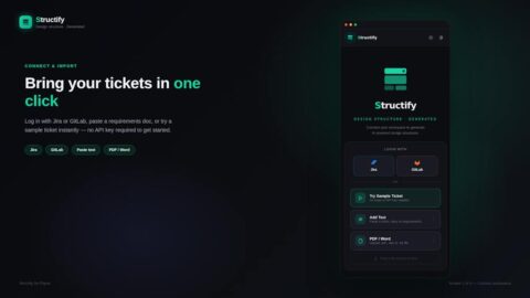Structify AI tool preview
