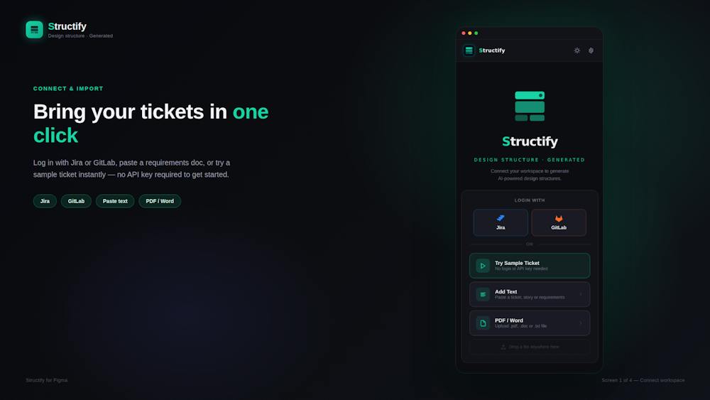 Structify AI tool preview
