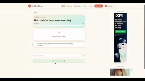 ADHD Task Breakdown AI tool preview