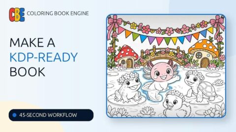 Coloring Book Engine AI tool preview