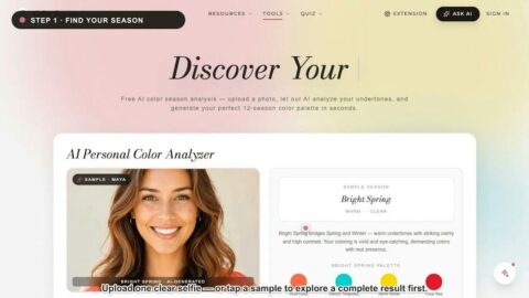 Color Season AI AI tool preview