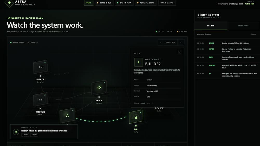 Astra Factory AI tool preview