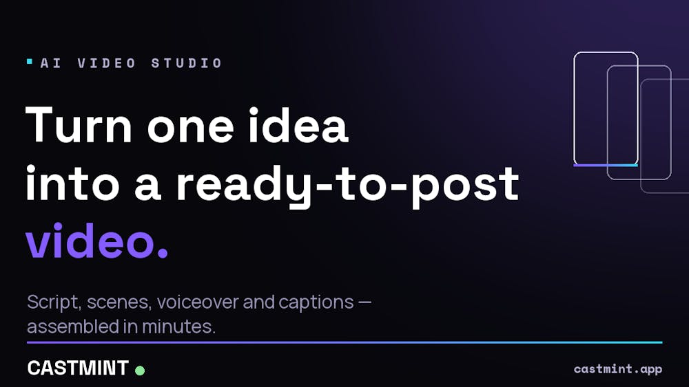 Castmint AI tool preview