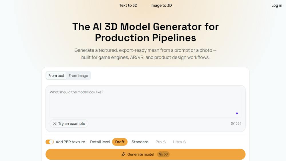 ModelGenerator AI tool preview