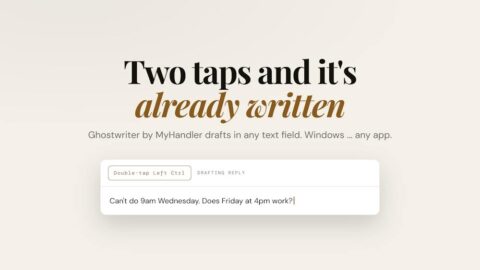 GhostWriter by MyHandler AI tool preview