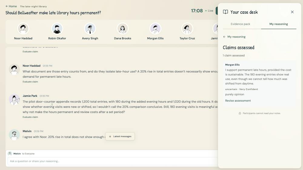 Persona — How Well Do You Really Think? AI tool preview