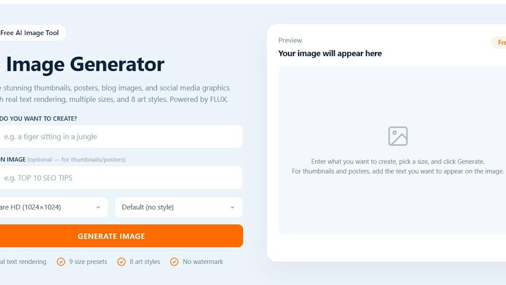 Peplio AI Image Generator AI tool preview