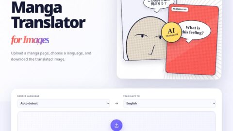 Manga Translator AI tool preview
