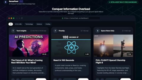 SenseFeed AI tool preview