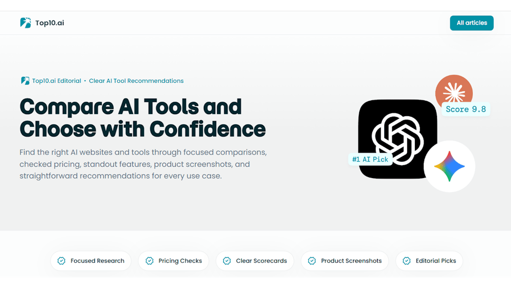 Top10.ai AI tool preview