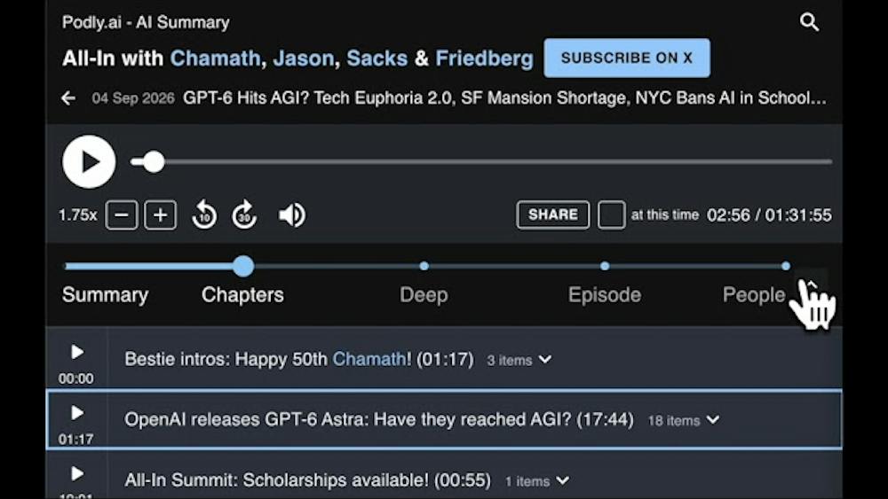 Podly — AI podcast summary AI tool preview