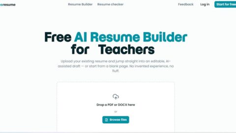 FreeResume AI tool preview