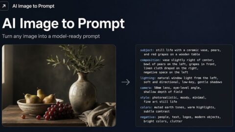 AI Image to Prompt AI tool preview