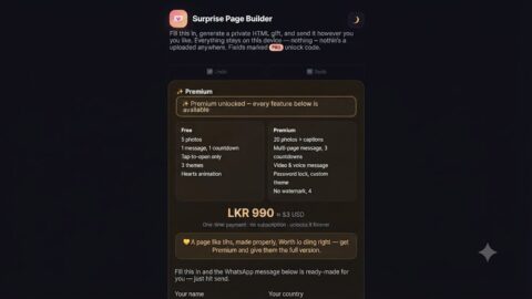 Surprise Page Builder AI tool preview