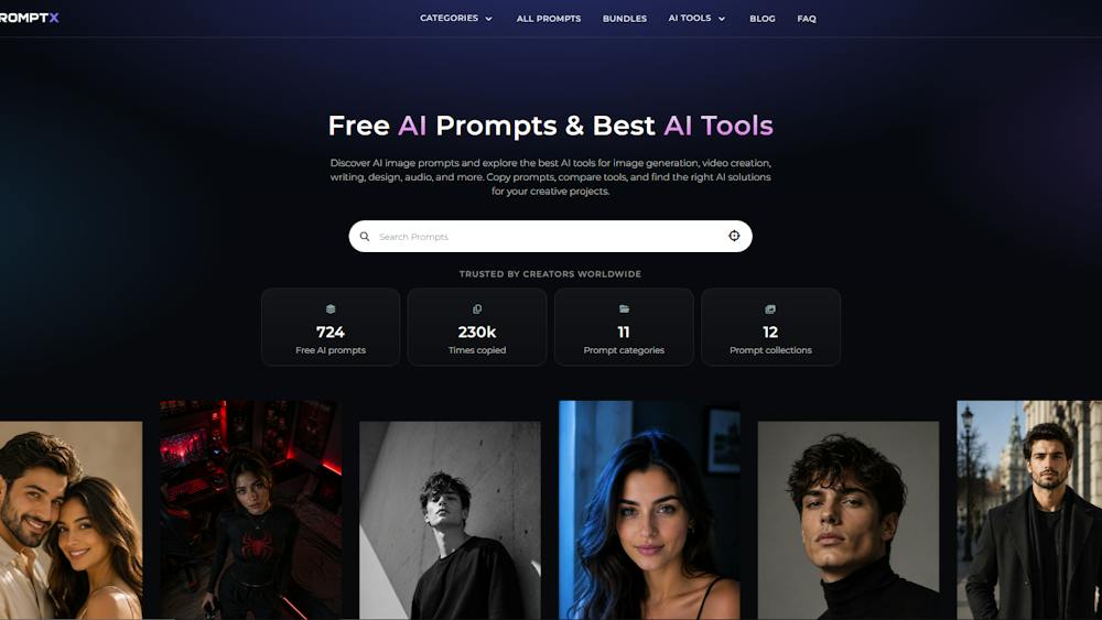 Pixelpromptx AI tool preview