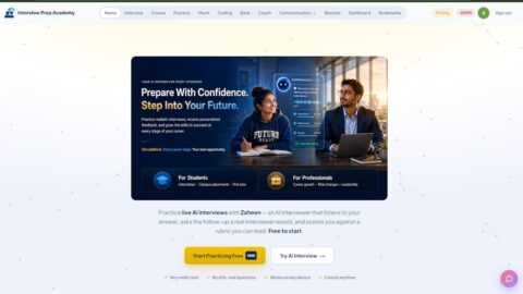 Interview Prep Academy AI tool preview