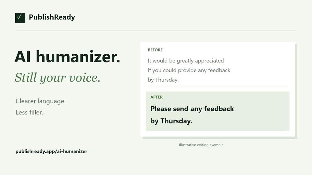 PublishReady AI tool preview