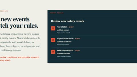 SafetyLeads AI tool preview