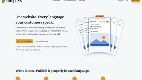 FolioPress AI tool preview