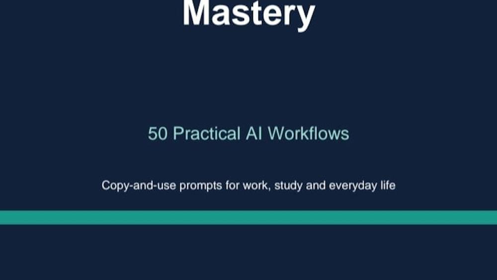 ChatGPT Mastry Guide AI tool preview
