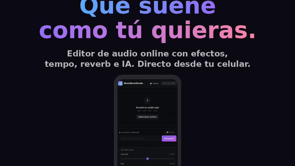 MusicRemixStudio AI tool preview