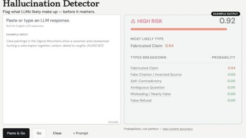 Hallucination Detector by Komplex AI AI tool preview