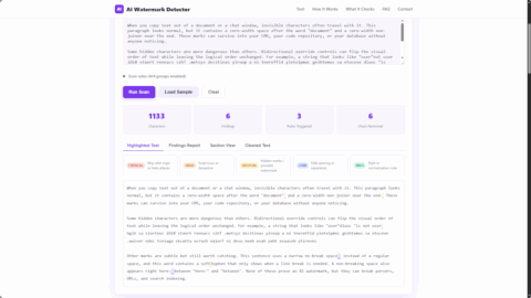 AI Watermark Detector AI tool preview