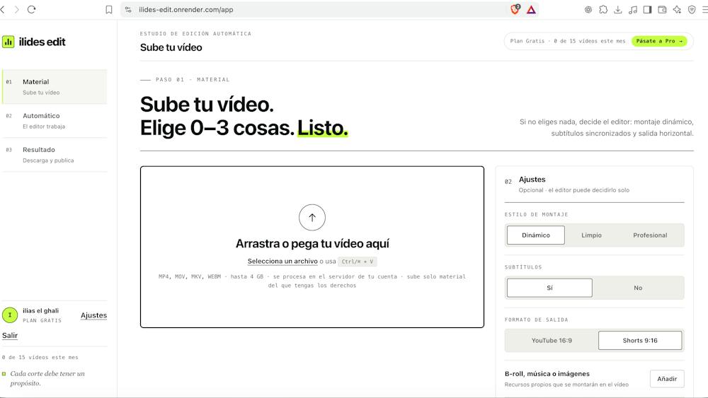 ilides edit AI tool preview