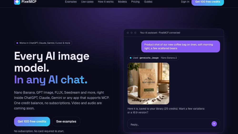 PixelMCP AI tool preview