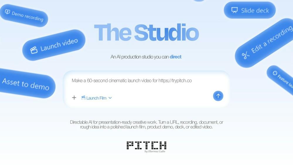 Pitch AI tool preview