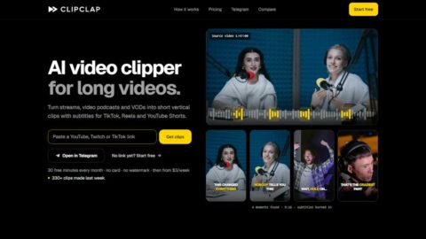 ClipClap AI tool preview