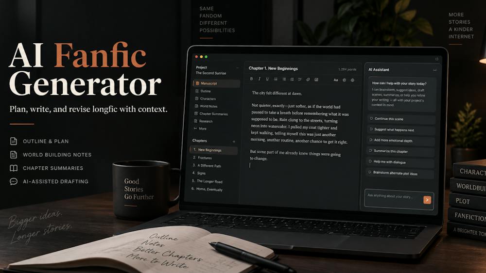 AI Fanfic Generator AI tool preview