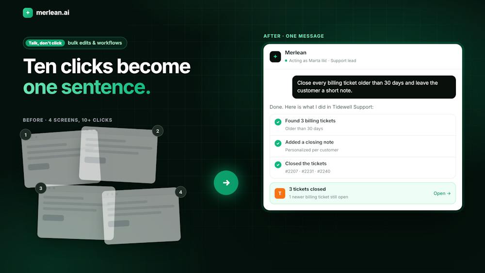 Merlean AI tool preview