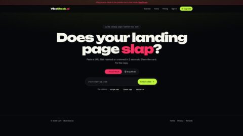 VibeCheck AI AI tool preview