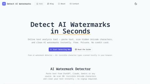 Detect AI Watermarks AI tool preview